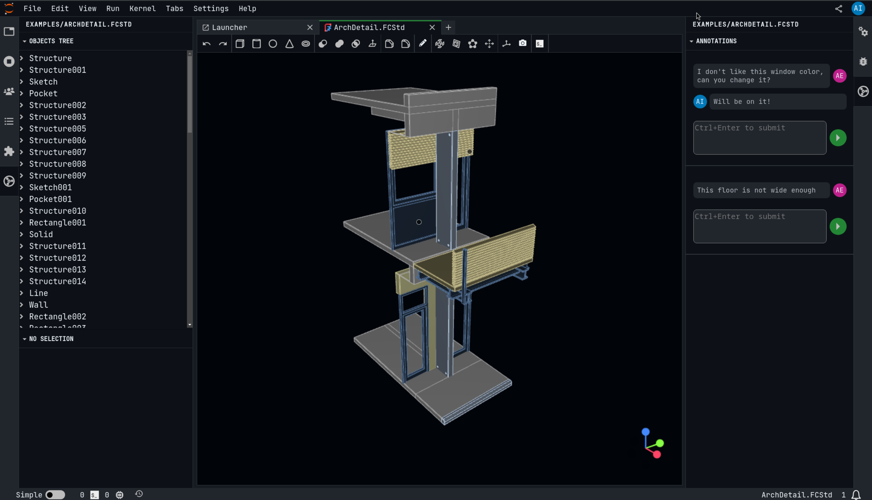 JupyterCAD application